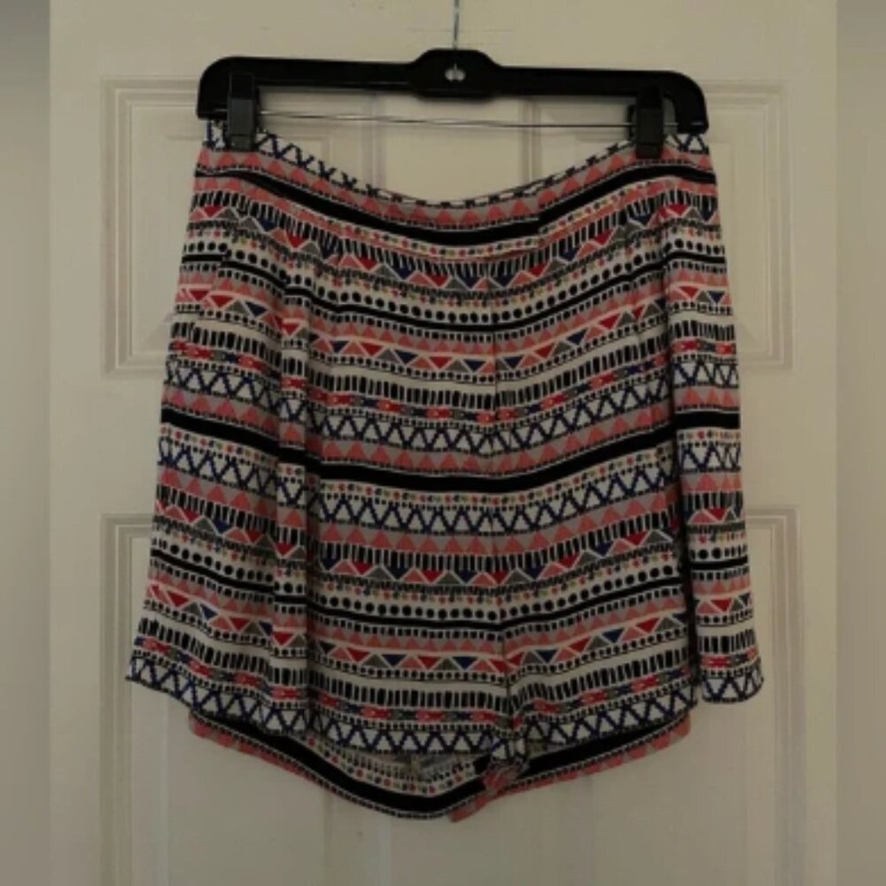 Hinge Colorful Aztec Print Shorts - image 1